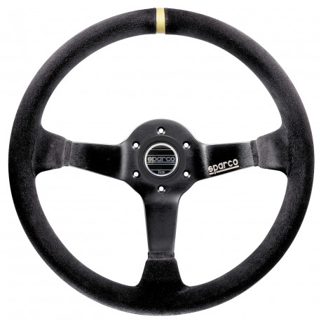 Volani 3-kraki volanski obroč Sparco R325, 350mm, semiš, 95mm zamik, črna/zlata | race-shop.si