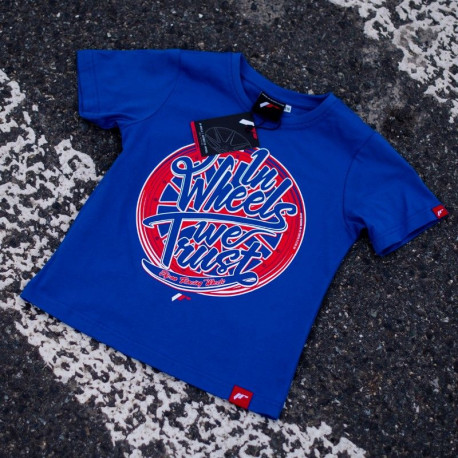 Majice Junior`s t-shirt JAPAN RACING "In wheels we trust", Blue | race-shop.si