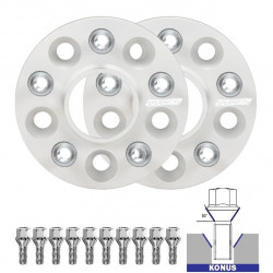 Komplet 2 kosov distančnikov (z navojem) za Audi Q3&nbsp;8U Restyle&nbsp;- 40mm, 5x112, 57,1