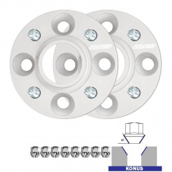 Komplet 2 kosov distančnikov (pritrditev z vijaki) za Nissan Bluebird T12 / T72 - 30mm, 4x114.3, 66,1