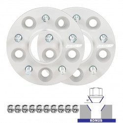 Komplet 2 kosov distančnikov (pritrditev z vijaki) za Nissan NP300&nbsp;&nbsp;- 25mm, 6x139.7, 100