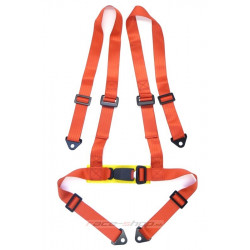 4 point safety belts 2" (50mm), red