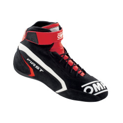 FIA race shoes OMP FIRST black/red