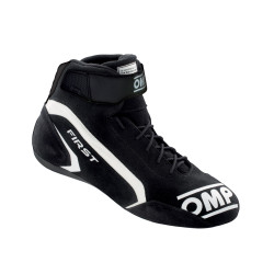 FIA race shoes OMP FIRST black/white