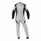 Obleke FIA race suit OMP First-EVO silver-black | race-shop.si