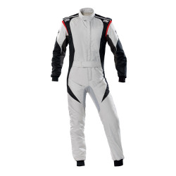 FIA race suit OMP First-EVO silver-black