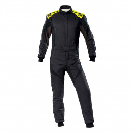Obleke FIA race suit OMP First-EVO black-yelow | race-shop.si