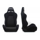 Športni sedeži brez homologacije FIA - nastavljivi Racing seat DRAGO Bride style BLACK material | race-shop.si