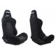 Športni sedeži brez homologacije FIA - nastavljivi Racing seat DRAGO Bride style BLACK material | race-shop.si
