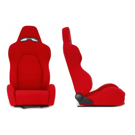 Športni sedeži brez homologacije FIA - nastavljivi Racing seat DRAGO BLACK material | race-shop.si