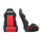Športni sedeži brez homologacije FIA - nastavljivi Racing seat R-LOOK material | race-shop.si