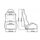 Športni sedeži brez homologacije FIA - nastavljivi Racing seat R-LOOK material | race-shop.si