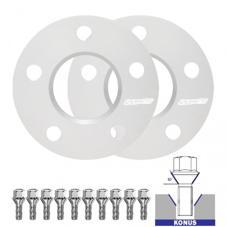 Za določen model Komplet 2 kosov distančnikov (prehodni) za Toyota Prius+ FL - 5mm, 5x114.3, 60,1 | race-shop.si