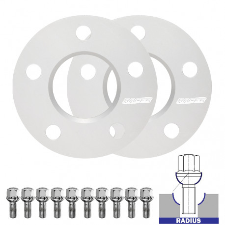 Za določen model Komplet 2 kosov distančnikov (prehodni) za Skoda Yeti 5L - 5mm, 5x112, 57,1 | race-shop.si