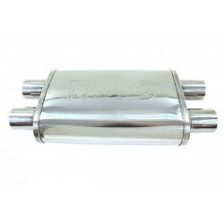 Sredinski izpušni lonec (dušilec zvoka) RACES 12, dovod/izhod premera 2,5" (63mm)