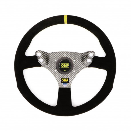 Volani 3 spokes steering wheel OMP 320 HYBRID S, 320mm, Flat | race-shop.si