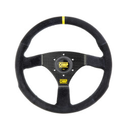 3 spokes steering wheel OMP 320 CARBON S, 320mm, Flat