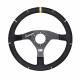Volani 3 spokes steering wheel OMP RECCE, 350mm suede, 95mm | race-shop.si