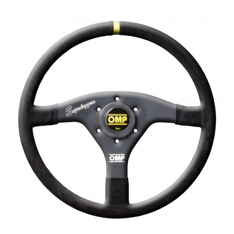 Volani 3 spokes steering wheel OMP Velocita Superleggero, 320mm suede, Flat | race-shop.si