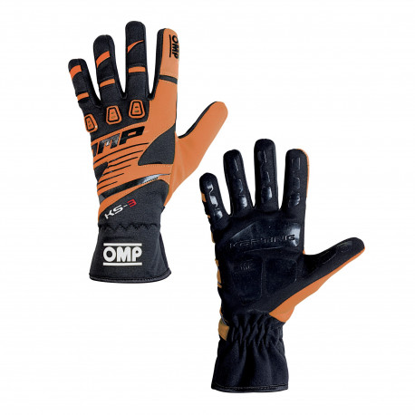 Rokavice Race gloves OMP KS-3 (internal stitching) black / orange | race-shop.si