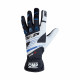 Rokavice Rokavice za karting OMP KS-3 (notranji šivi), črna/bela/modra | race-shop.si