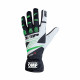 Promocije Race gloves OMP KS-3 (internal stitching) black / white / green | race-shop.si