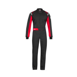Tekmovalni kombinezon SPARCO ONE, črna/rdeča