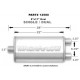 1x vhod / 2x izhod MagnaFlow jekleni dušilec zvoka (izpušni lonec) 12580 | race-shop.si