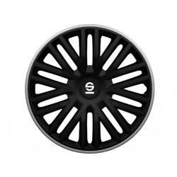 SPARCO wheel covers BERGAMO - 15" (Black/Grey)