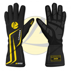 Race gloves FIA RRS Vaillant / Leader black