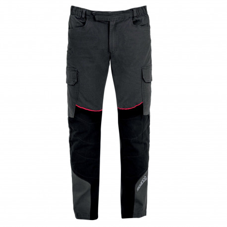 Življenjski slog Delovne hlače SPARCO Ultra Tech HOUSTON, črna/rdeča | race-shop.si