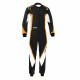 Obleke CIK-FIA otroški kombinezon za karting SPARCO Kerb K44, črna/bela/oranžna | race-shop.si