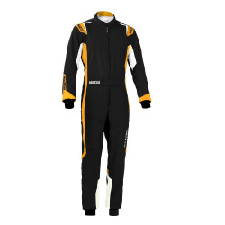 CIK-FIA Otroški dirkaški kombinezon SPARCO Thunder K43 črna/oranžna