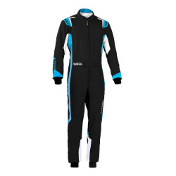 CIK-FIA otroški kombinezon za karting SPARCO Thunder K43, črna/modra
