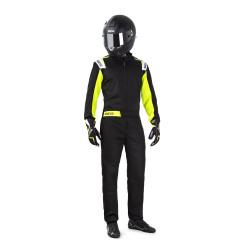 Tekmovalni kombinezon SPARCO Rookie, črna/rumena
