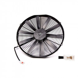Universal electric fan SPAL 350mm - suction, 12V