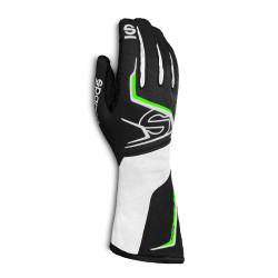 Race gloves Sparco TIDE K (external stitching) black/green
