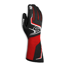 Race gloves Sparco TIDE K (external stitching) red/black