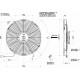 Ventilatorji 12V Univerzalni električni ventilator SPAL 330mm - pihanje, 12V | race-shop.si