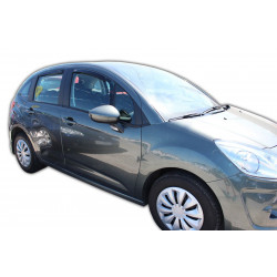 Okenski deflektorji za CITROEN C3 II 5D, 2009-2017 (+OT), 4 kosov (sprednja + zadnja deflektorja)
