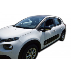 Okenski deflektorji za CITROEN C3 III 5D, 2017 in novejše (+OT), 4 kosov (sprednja + zadnja deflektorja)