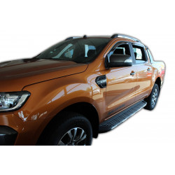 Okenski deflektorji za FORD RANGER III 4D,, 2012 in novejše (+OT), 4 kosov (sprednja + zadnja deflektorja)