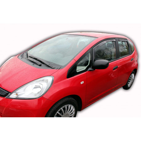 Okenski deflektorji Okenski deflektorji za HONDA JAZZ III 5D, 2008-2014 (+OT), 4 kosov (sprednja + zadnja deflektorja) | race-shop.si