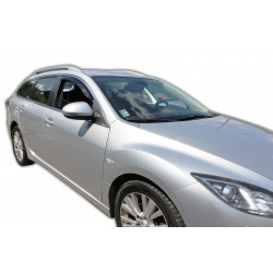 Okenski deflektorji za MAZDA 6 (GH) 5D 08/2007-2012 (+OT) HTB, 4 kosov (sprednja + zadnja deflektorja)