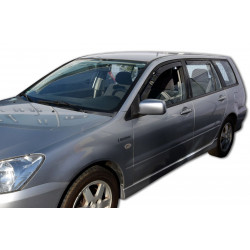 Okenski deflektorji za MITSUBISHI LANCER 5D, 2004-2007 (+OT) COMBI, 4 kosov (sprednja + zadnja deflektorja)