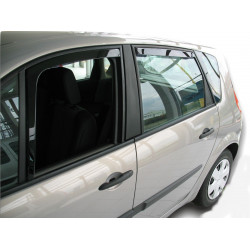 Okenski deflektorji za RENAULT SCENIC GRAND 5D, 2004-2009 (+OT), 4 kosov (sprednja + zadnja deflektorja)