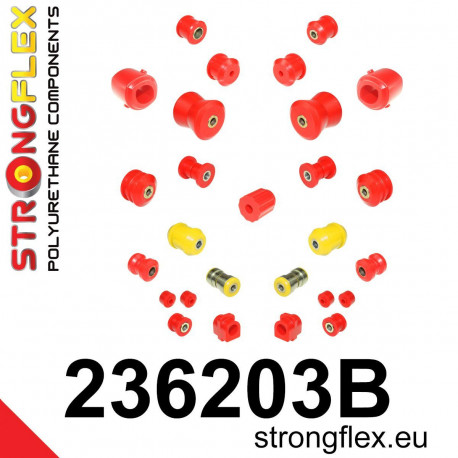 Poliuretanski silent bloki STRONGFLEX - 236203B: Full suspension bush kit | race-shop.si