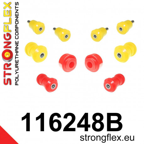 Poliuretanski silent bloki STRONGFLEX - 116248B: Front suspension bush kit | race-shop.si