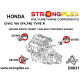 VIII (06-11) FK FN TYPE R STRONGFLEX - 086221B: Engine inserts mount kit | race-shop.si