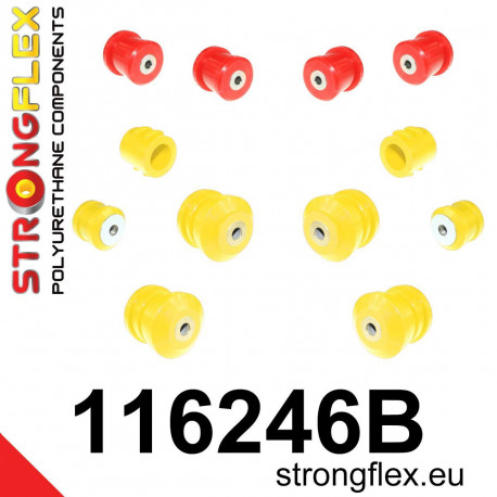 Poliuretanski silent bloki STRONGFLEX - 116246B: Front suspension bush kit | race-shop.si